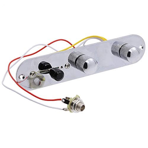 Chrome 3 Way Wired Loaded Prewired Control Plate Harness Switch Knobs for TL Tele Telecaster Guitar Parts