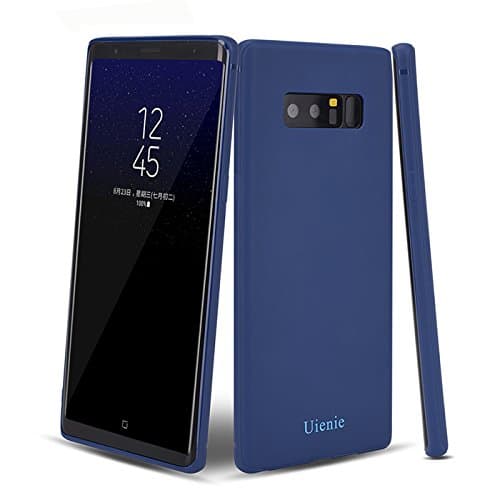 Galaxy Note 8 Case,Uienie Smooth Surface [Scratch Resistant] Matte Coating Shock-absorption Excellent Grip Thin Soft[Perfect Fit] Protective TPU Cover for Samsung Galaxy Note 8 (2017)-Blue