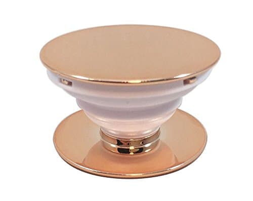 Solid Color Expanding Phone Stand Pop Mount Socket Cellphone Holder Hand Release Holder (rose golden)