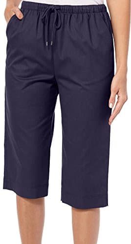 Coral Bay Petite Drawstring Twill Capris