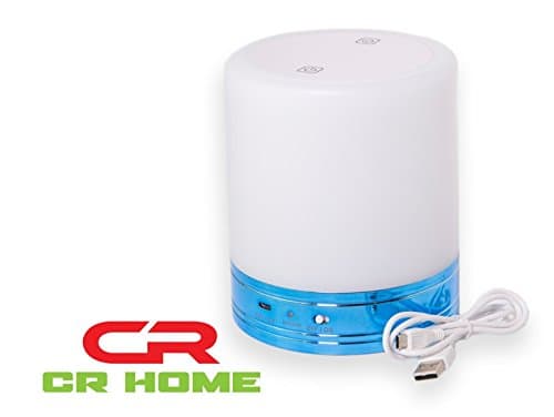 Dimmable LED Touch Sensor Table Lamp - Full Bright or Night Light - Changes Hue for Blue Light Avoidance & Better Sleep - Bedside Reading, Romantic Dining, Patio Parties (Blue)