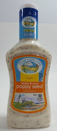 Olde Cape Cod Sweet &amp; Sour Poppy Seed Light Dressing 16oz. (2 pack)