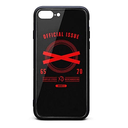 iPhone 7 Plus/iPhone 8 Plus Case The-Weeknd-xo-Logos-red- Shock Absorption Slim Soft TPU Protective for iPhone 7 Plus/iPhone 8 Plus