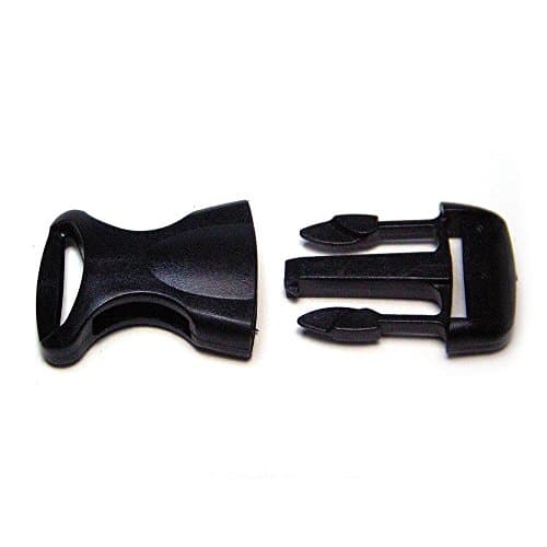 side release buckle 1 inch plastic webbing heavy duty adjustable backpacker belt  contoured extended locking repair