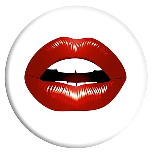 Multi-Function TracyWalk Customized White Expanding Cell Phone Holder/ Stand/ Grip for Smartphones and Tablets ( Red Lips )