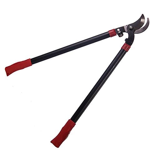 Compound Action Bypass Lopper with Sturdy Professional Extra Leverage 22-Inch Handles by OLIF - Chops Thick Branches With Ease