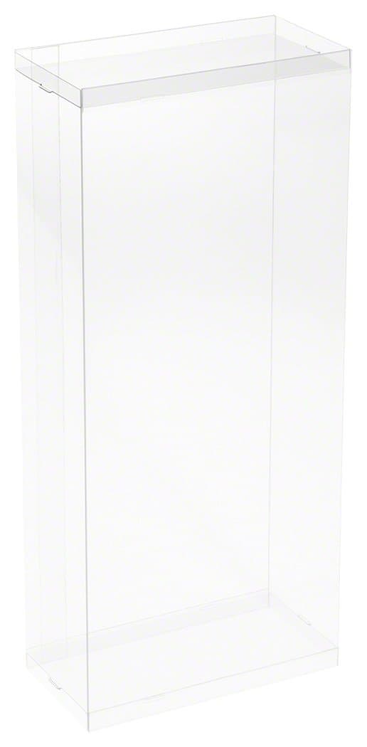 DollSafe Clear Folding Display Box for Extra Large 11-12 inch Dolls and Action Figures, 6" W x 3" D x 13" H, Pack of 5