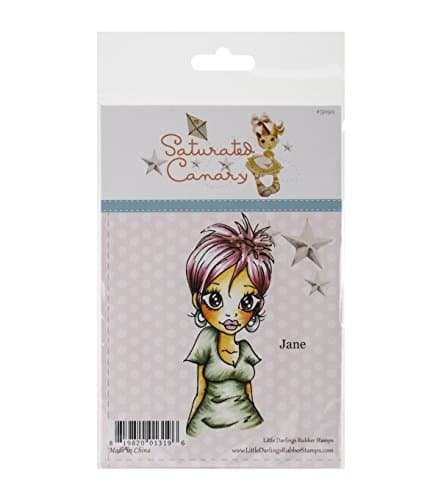 Saturated Canary Rubber Stamp - Jane