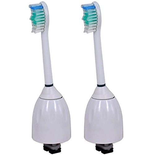 Philips Sonicare Generic E Series Toothbrush - Generic Replacement Brush Heads - Free Travel Caps With Each Brush Head (2)