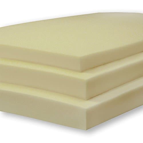 TOPSTYLE COLLECTION replacement seat foam camper Vans, Sofas, Seating High Density Upholstery Firm Foam Sheet Cushion Replacement, Easy to Cut for Seats/Sofas/Dog Beds/Mattress (18"X18"X3")