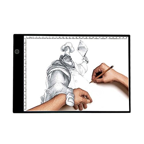 A4 Ultra-thin Portable LED Light Box Tracer USB Power Cable Dimmable Brightness LED Artcraft Tracing Light Pad for Artists Drawing Sketching Animation Stencilling X-rayViewing