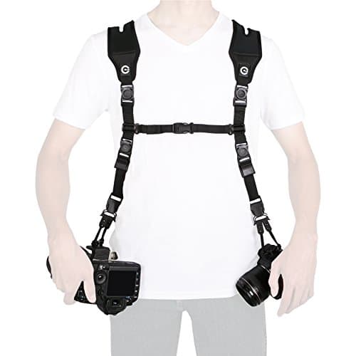 Custom SLR Dual Camera Strap Kit - Makes a Harness Strap for Two Cameras (KIT ONLY. Glide Straps Sold Separately)