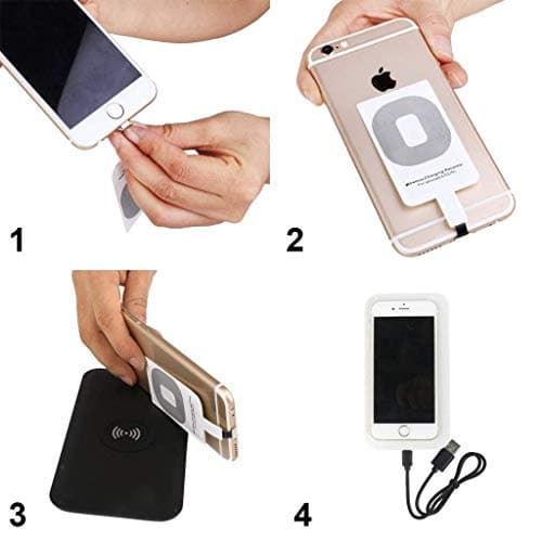 HETASH Wireless Charging Charger Receiver Chip for iPhone 7/7P/6P/6/6S/5/5S/5C/5SE