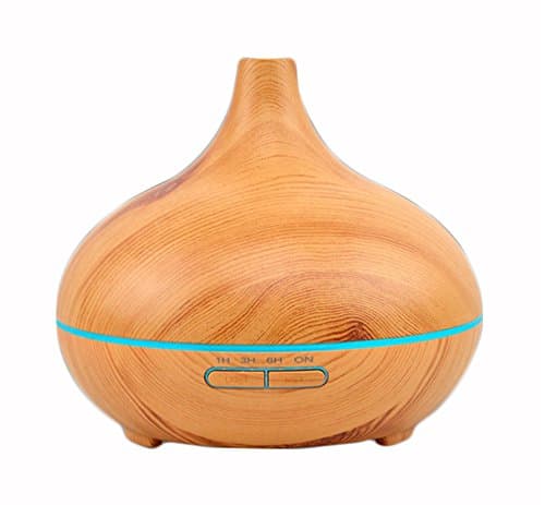 EDCMaker 300ml Essential Oil Diffuser,Aromatherapy Diffuser,7 Colors Changing LED Lights,Ultra-quiet Ultrasonic Mist Dffuser,Auto Shut-Off Timer