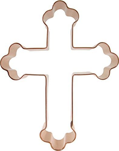 Fancy Cross Cookie Cutter - Copper