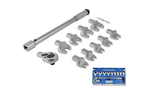 DAYTON TOOLS Head Interchangeable Torque Wrench and Spanner Set -11 Pieces