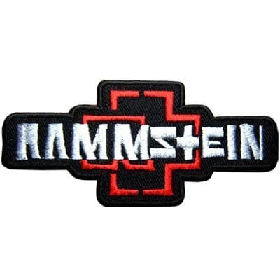 5.8x11.4Cm Rammstein Patch Embroidered Iron on Hat Jacket Hoodie Backpack Ideal for Gift BY VENIGA