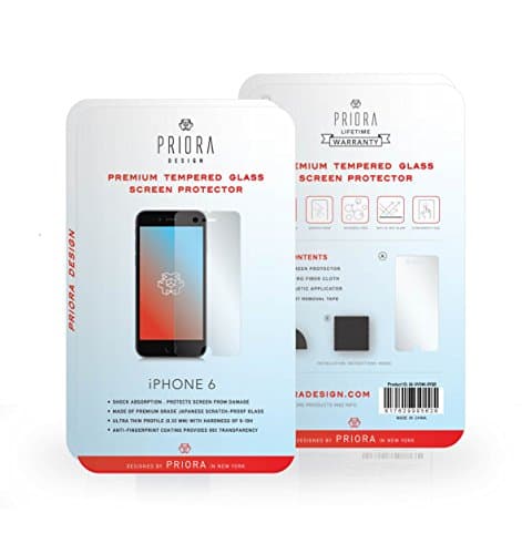 Priora Design iPhone 6 Premium Tempered Glass Screen Protector - 1 Pack