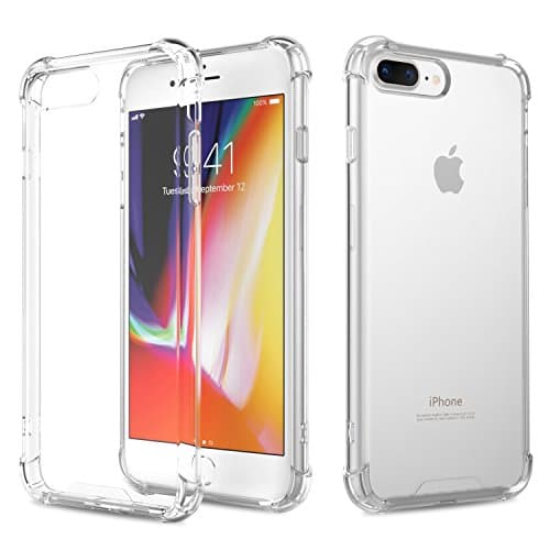 iPhone 7 Plus case iPhone 8 Plus Case Apple iPhone 7/8 Plus Crystal Clear Soft TPU Cover Case