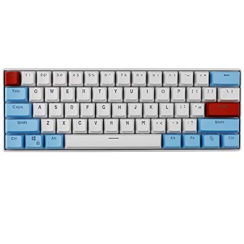 Taide 61 Key ANSI Layout OEM Profile PBT Thick Keycaps for 60% Mechanical Keyboard (Color 20)