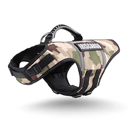 No Pull Dog Harness, IrisCargo dogs harness with Handle Adjustable Padded Harness, front Clip Puppy Vest Harnesses Reflective Breathable Soft Mesh Lightweight easy Control for Outdoor Training Walking