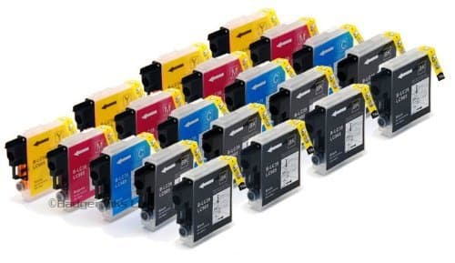 Premier Ink 4 Sets + 4 Extra Black - 20X Compatible Ink Cartridges To Brother Lc985 & Lc39 - 8X Black + 4X Cyan + 4X Magenta + 4X Yellow For Brother Dcp-J125 Dcp-J315W Dcp-J415W Dcp-J515W Mfc-J265W Mfc-J410 Mfc-J220, High Quality Ink ! Insert And Print!