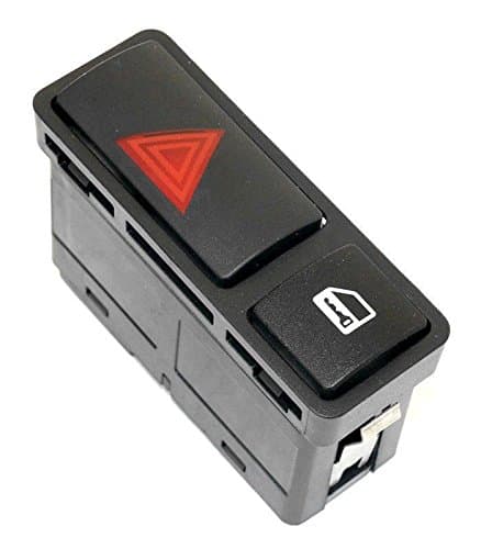 Aupro Hazard Warning Light Emergency Flasher Switch Door Central Lock Switch for BMW E46 E53 E85 325 X 5 1999 2000 2001 2002 2003 2004 2005 2006 2007 2008