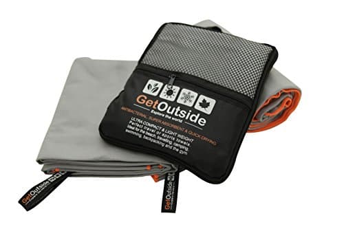 2 x Multi-purpose Microfiber Towel | Set (2 Pack) | Get Outdoors | EXTRA LARGE XL 33”x60”, Quick Drying, Antibacterial, Super Absorbent Compact Size Ideal for Trekking, Camping, Gym, Golf, Beach, Yoga