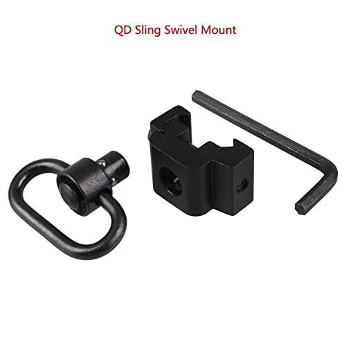 Dukars QD Sling Mount Swivel with Release Push Button (Sling Attachment for Picatinny/Weaver)