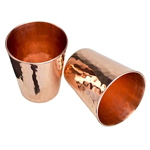 Premium Hammered Solid Copper Shot Glass- Set of 2