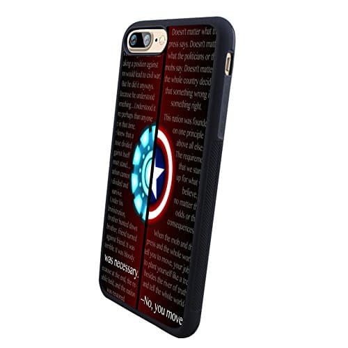 iPhone 7 Plus case, iPhone 7 Plus cover, Customized Captain America TPU Stand Case for iPhone 7 Plus