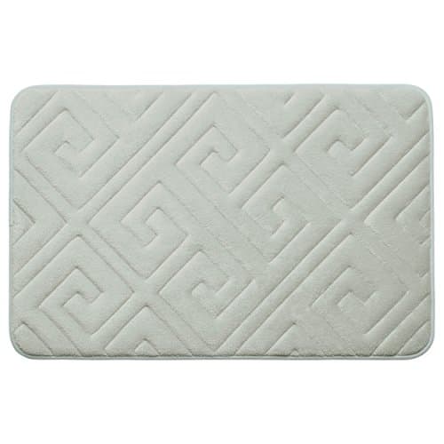 Bounce Comfort Caicos Extra Thick Premium Memory Foam Bath Mat with BounceComfort Technology, 20 x 32" Light Grey