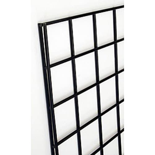 Gridwall Panel in Black 2 W x 7 H Feet with Square Mesh - Pack of 3