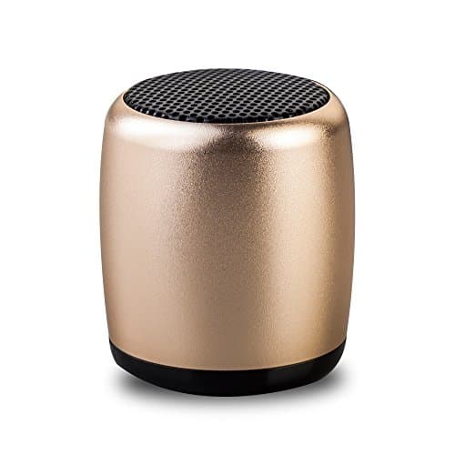 Mini Wireless Portable Bluetooth Speaker With Shutter Button Selfie Features,Handsfree Call,Built-in Mic,Small Body Loud Voice (Golden)