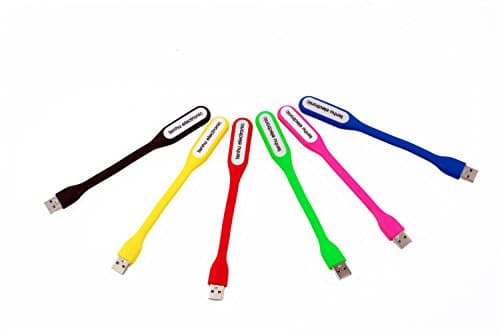 Tenhu Helen Flexible Mini USB LED Light Lamp for Computer Keyboard PC Notebook Laptop Outdoor Energy Saving Gift Night Book Reading Lamp(6pcs)
