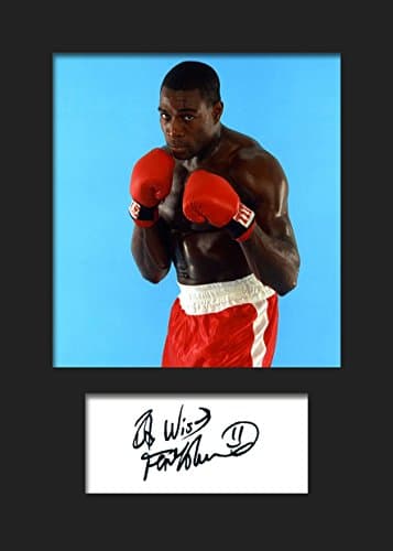 FRANK BRUNO Signed Mounted Photo A5 Print