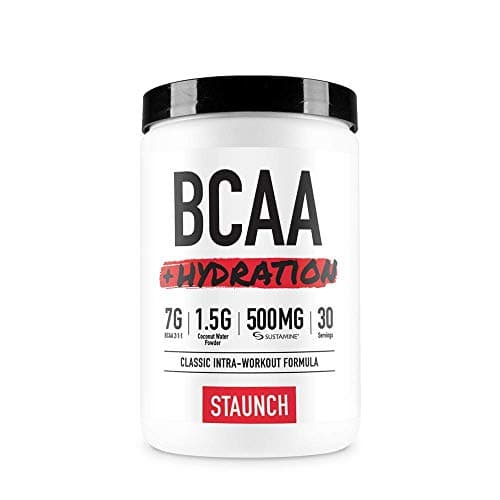 Staunch BCAA Powder - BCAA + Hydration Complex - Pineapple 30 Servings - Recovery and Coconut Water Hydration Branched Chain Amino Acid Complex