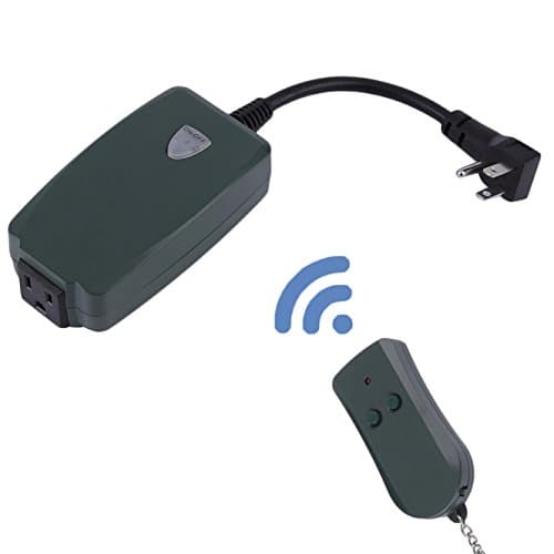 Outdoor Remote Control Outlet Wireless Light Switch Socket US Plug Waterproof