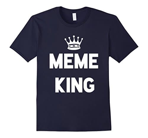 Men's Meme King tshirt XL Navy