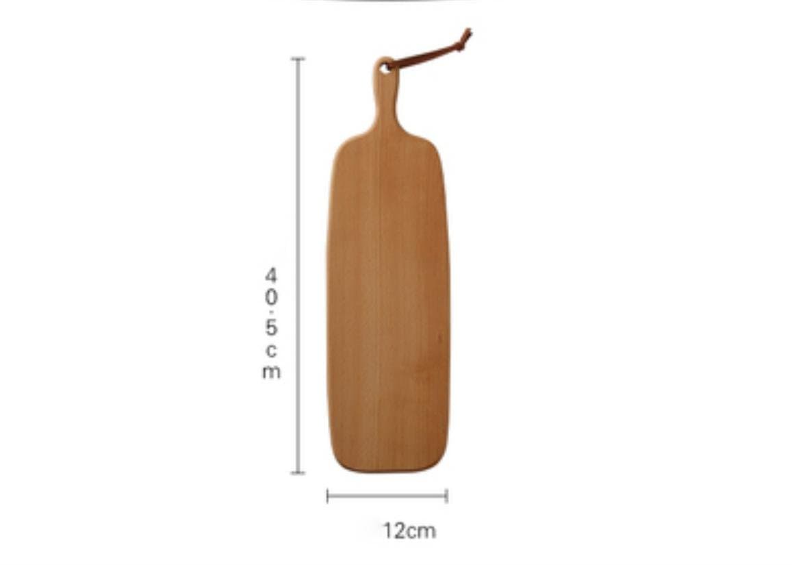 No-lacquered Natural Beech Boards Solid Wood Cutting Boards Chopping Boards Pizza Boards Kitchen Breads Fruit Chopping Boards , 40.5*12cm