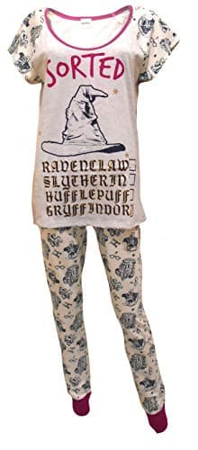 Womens Harry Potter Gryffindor Sorting Hat Pyjamas, M, White/Off White