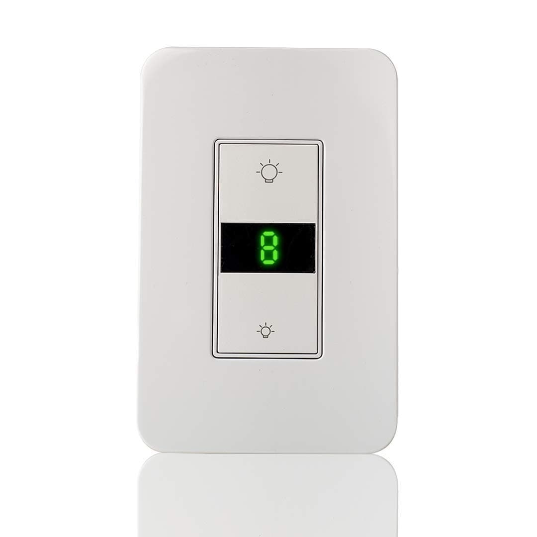 Smart Wi-Fi Light Switch, Works with Alexa, Google Home Compatible, iOS Android Smartphone Wireless Control, No Hub Required, Timer Schedule, Switch On Off (Dimmer)