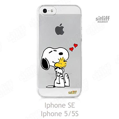 Transparent Snoopy Case iPhone 5/5s/SE sitliff (Transparancy/Hearts Iphone 5/5s&amp;SE)