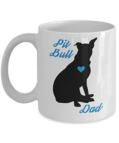 Pitbull Mug - Pit Bull Dad - Novelty Coffee Cup