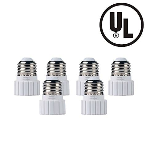 LEONLIGHT E26/E27 to GU10 Adapter,E26/E27 Edision Screw to GU10 Bayonet Base Socket Adapter ConverterLEONLIGHT E26/E27 to GU1