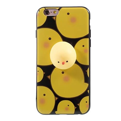 Squishy Cat iPhone 6 / 6S / 7 / 7 Plus Case, 3D Cute Soft Silicone Cartoon Squishy Cute Cat Healing Stress Reduce Relieve Ball Phone Cover (A iPhone6/6s)