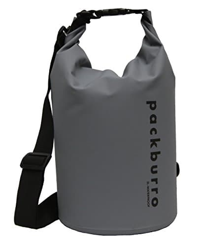 Waterproof Dry Bag 5L with Adjustable Strap - Gray - Packburro - 5 liter [ On Sale Today! ]