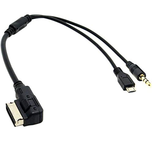 Audi VW MDI Android AUX Cable, AMI MMI 3.5 mm Music Interface Micro USB Charge Adapter for Volkswagen Golf Jetta Passat Audi A3 A4 A5 A6 S5 A6 A8 Q7 S4 AMI system for Samsung HTC LG Sony Huawei Xiaomi