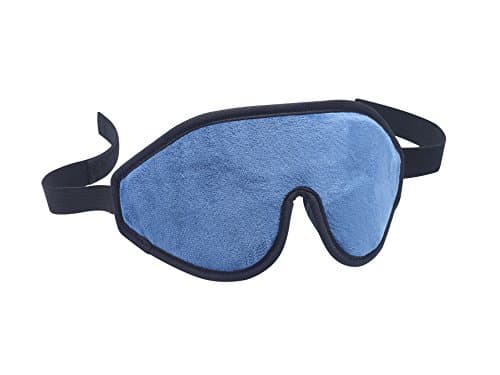 Sleeping Eye Mask by Sunsleep, 100% Light Blocking 3D Sleep Mask, Lightweight & comfortable Memory Foam Sleeping Blindfold for Women, Men, kids (Blue)