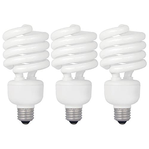 3 Pack OptoLight Energy Efficient Warm 2700K CFL Compact Fluorescent Lamp Light Bulbs - 13W